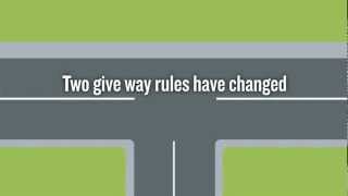 The give way rule for uncontrolled Tintersections has changed [upl. by Lyrahc]