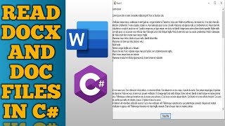 How to Open and Read Word File in Rich TexBox in C Visual Studio  C Read Word Files [upl. by Leunam]