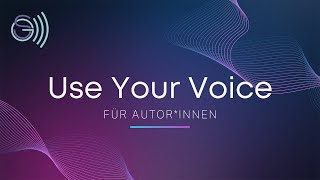 Use Your Voice für Autorinnen  Team Weltherrschaft Literatur Barcamp [upl. by Alyel578]