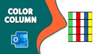 How to Add Color to Column of a Table in Outlook [upl. by Kellda798]