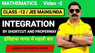 INTEGRATION FOR CLASS 12THJEE MAINSNDABY SHORTCUT METHODS AS WELL AS LONGWAY [upl. by Boys132]