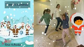 La danse des esquimaux  chanson dansée pour enfants  thème hiver [upl. by Idnem765]