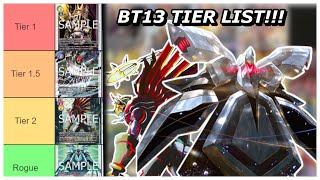 DIGIMON BT13 META TIER LIST Versus Royal Knights [upl. by Karyl]