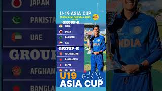 U19 Asia Cup202324 Teams cricket u19 Asia Cup icc asiacup ipl Acc cricketlover cricketnews [upl. by Acnoib]