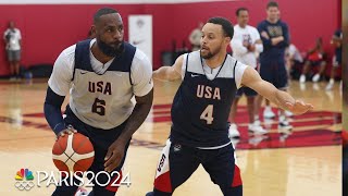 Watch NBA stars learn theyve made the US Olympic team  Paris Olympics  NBC Sports [upl. by Wheaton]