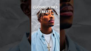 Best Closing Lines In Diss Tracks‼️😳Drake Jay Z Tupac Shakur [upl. by Hcirdla660]