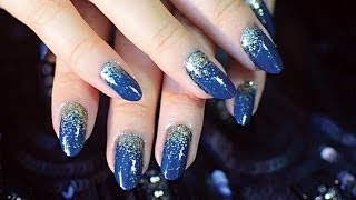 âœ‚ Ombre Glitter Nail Tutorial [upl. by Anneehs326]