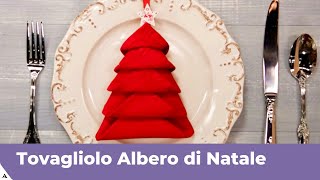 TOVAGLIOLO ALBERO DI NATALE  Tutorial passo passo [upl. by Neladgam]