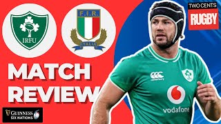 Ireland v Italy Review  6 Nations 2024 [upl. by Nandor]