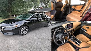 2020 NISSAN SENTRA PEANUT BUTTER INTERIOR FIRST MOD [upl. by Eralc]