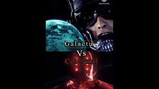 Celestial vs Galactus marvel mcu [upl. by Eimrots]