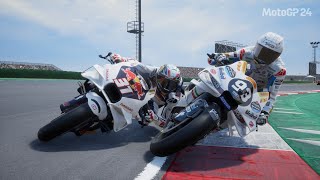 pedro acosta vs marc marquez  motogp misano san marino italy  motogp 24 mod gameplay replay [upl. by Siro]