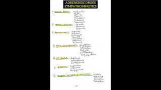 ADRENERGIC DRUGS SYMPATHOMIMETICS adrenergicdrugs sympathomimeticdrugs pharmacology drdiaries [upl. by Suoirad193]