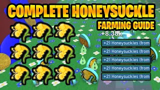 How To Get Honeysuckles Fast For Crafting Wax in Bee Swarm Simulator [upl. by Terle]