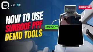 How To Use Titanium Sunroof PPF Demo Tools  P10X [upl. by Ynamreg565]