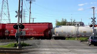 NS and CSX Trains at Pine Junction IN Gary [upl. by Vick]