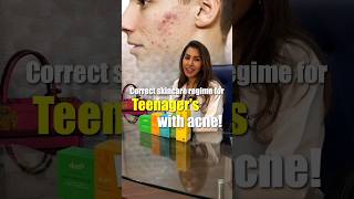 Skincare Regime For Acne In Teenagers  Dermatologist Speaks trendingshorts [upl. by Hildagarde]