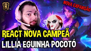 REACT LILLIA NOVA CAMPEÃ DO LEGENDS OF RUNETERRA [upl. by Annawat]