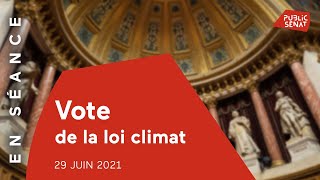 Loi climat adoptée  193 voix pour et 100 contre [upl. by Thorne350]