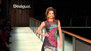 Desigual Barcelona Fashion Week Show Autumn Winter14 with Irina Shayk [upl. by Etyak]