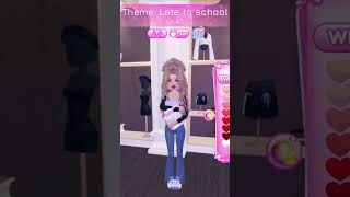 DTI but Late to School 🏫 ⏰ robloxgames dresstoimpress bestgameplay [upl. by Guttery653]