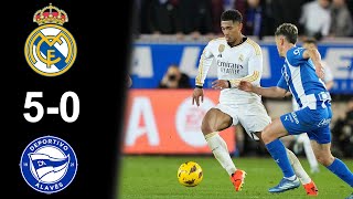 Real Madrid vs Deportivo Alaves 50  Laliga 2024 Highlights [upl. by Anirtek]