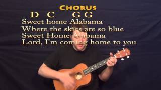 Sweet Home Alabama  Bariuke Cover Lesson with Chords Lyrics [upl. by Suivart]