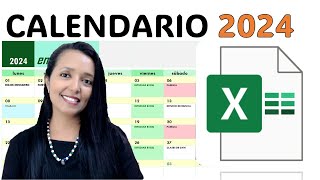 CREA UN CALENDARIO DE ACTIVIDADES 2024 SUPER FACIL Y RÁPIDO EN EXCEL Y SIN FORMULAS [upl. by Razatlab595]