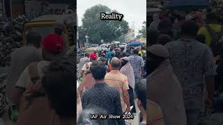 Expectations amp reality IAF air show 2024🔥 minivlog airshow iaf trendingreels militaryjets [upl. by Netsyrk]