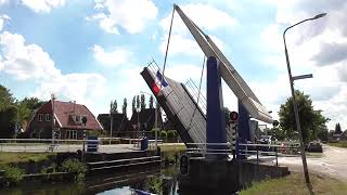 Brugopening Grietmansbrug Bovensmilde Ophaalbrug Drawbridge Pont Levis Klappbrücke [upl. by Shepherd2]