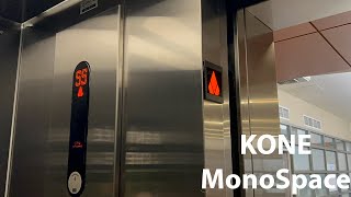 KONE MonoSpace Traction Elevators at 6000 Boul de Rome in Brossard QC [upl. by Melisse488]