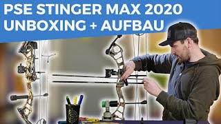 PSE Stinger MAX 2020 Compoundbogen ReadytoShootKit Unboxing amp AufbauTutorial [upl. by Nayt]