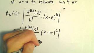 Taylors Remainder Theorem  Finding the Remainder Ex 4 [upl. by Peedsaj616]