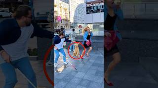 Blind man rescues woman from aggressive dog shorts [upl. by Ruben756]