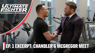 The Ultimate Fighter Excerpt Conor McGregor meets Michael Chandler at the gym  ESPN MMA [upl. by Mooney]