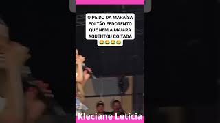 Maraísa tentando disfarçar o pum que soltou no palco mas a Maiara não perdoou kkk [upl. by Asiaj815]