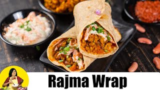 चटपटा राजमा रोल Chatpata Rajma Wrap by Tarla Dalal [upl. by Macnamara]