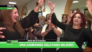 Zambomba en Mosto Domi de Jerez de la Frontera en Andalucía Directo [upl. by Yemiaj680]