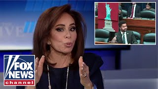 Judge Jeanine educates Dem lawmaker on Statue of Liberty Doesnt know his history [upl. by Allenrac]