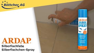 Silberfische bekämpfen mit dem SilberfischSpray von ARDAP [upl. by Helbonnah]