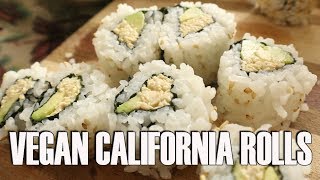 How To Make Vegan California Rolls [upl. by Yelsnik756]