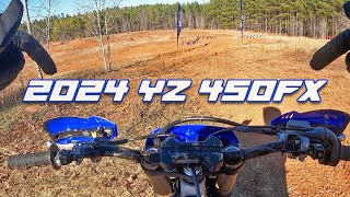 2024 Yamaha YZ450FX  My First Ride [upl. by Hamon718]