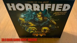 Horrified American Monsters Board Game UNBOXING  SBGK [upl. by Euqinoj180]