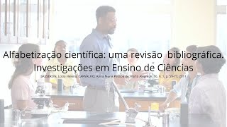 SASSERON Lúcia Helena CARVALHO Anna Maria Pessoa de Alfabetização científica uma revisão [upl. by Annahsit]