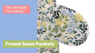 French Seam Pockets How to Add Pockets to a Side Seam using French Seams [upl. by Eustasius]