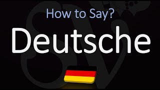 How to Pronounce Deutsche CORRECTLY How to Say German in German [upl. by Ynaffik]