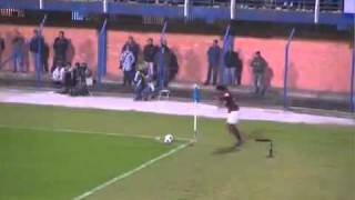 Ronaldinho Scores Direct from Corner [upl. by Anilatac]