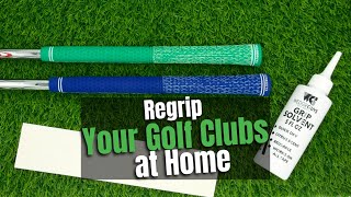 How To Regrip Your Golf Clubs At Home 2 Minute Tutorial [upl. by Luci]