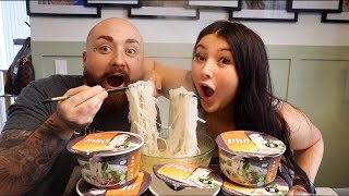 HUGE PHO MUKBANG  Karlee amp Josh [upl. by Kosey882]