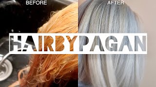 GET RID OF ORANGE HAIR AT HOME FOR CHEAP [upl. by Erlond]